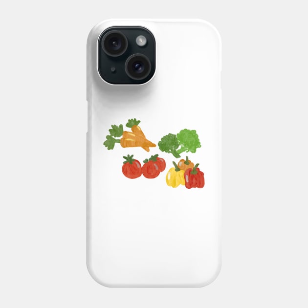 Veggies Phone Case by anico-art