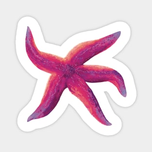 Starfish Glowing Pink Magnet