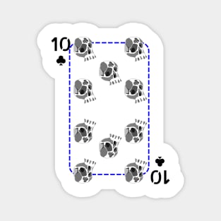 10 of clubs Magnet