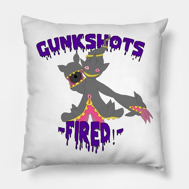 Gunk Shots Fired!(Old Design) Pillow by Spookleye