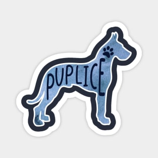 Puplice Dog Pun Magnet