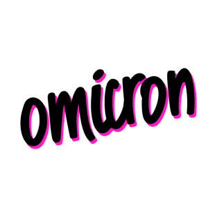 Greek Alphabet: omicron (black-pink) T-Shirt