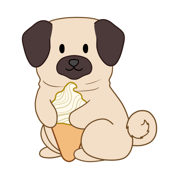 Ice Cream Pug by BiscuitSnack