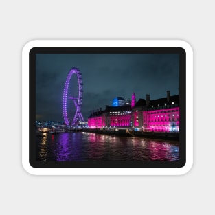 London Eye Ferris Wheel in Blue colour Magnet