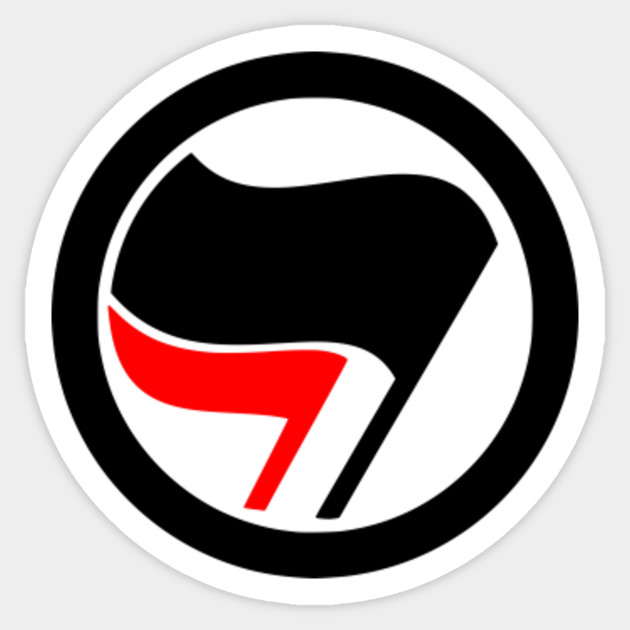 Antifa Anti Fascist Anti Racist Anti Nazi No Pasaran Punk Anarchist Gift Anarchist Sticker Teepublic Uk