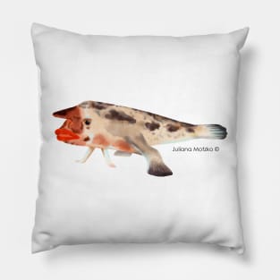 Redlipped Batfish Pillow