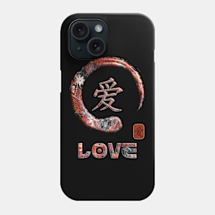 Love Japanese Kanji Word Symbol Enso Circle 2 Phone Case