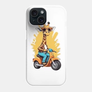 Motorbike Riding Giraffe Phone Case