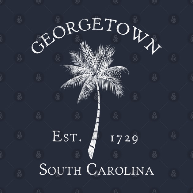 Georgetown South Carolina Est. 1898 Vintage Palmetto by TGKelly