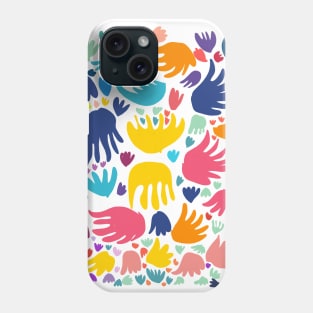 Abstract Flowers and Birds Pattern Art Phone Case