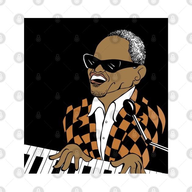 RAY CHARLES FAN ART by cartoonistguy