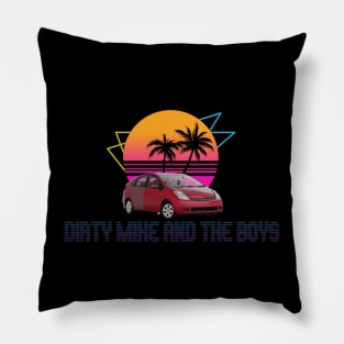 Dirty Mike and the Boys (Retrowave) Pillow