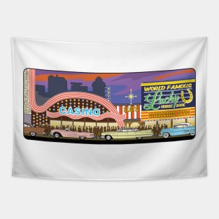 Vegas Illustration Tapestry