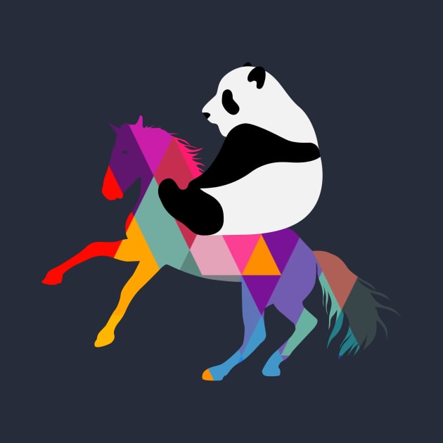 Horse and Panda by Ceylon Paint