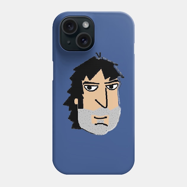 Bearded face Phone Case by David Angel Designs