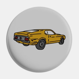 vintage retro muscle cars gift Pin