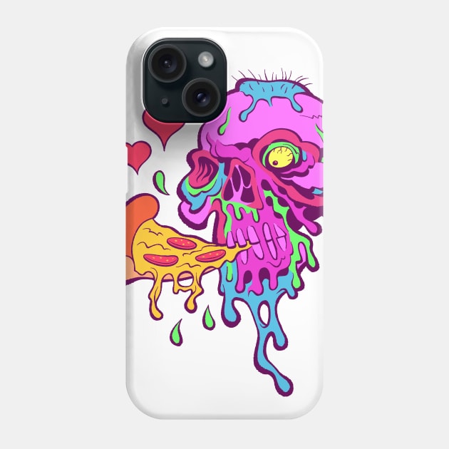 Pizza Zombie Phone Case by tommartinart