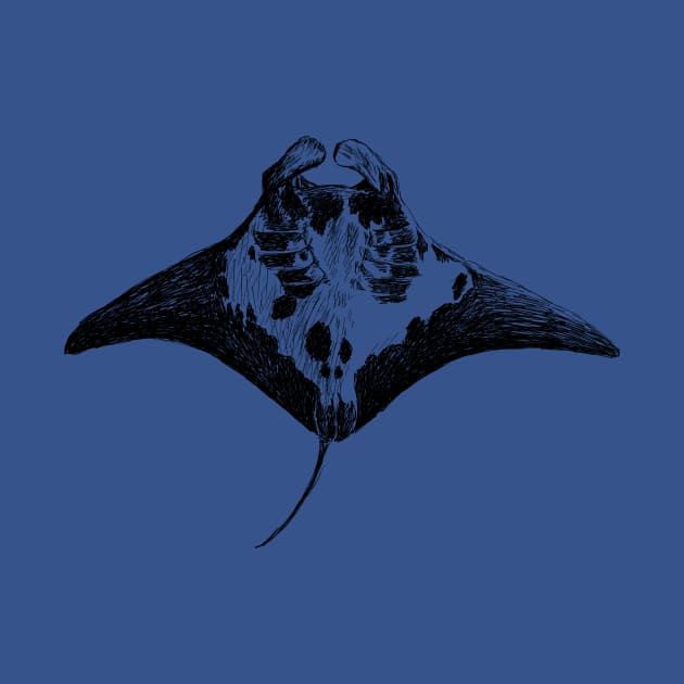 Giant Manta Ray Print by rachelsfinelines