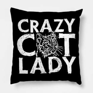 Crazy cat Lady W Pillow