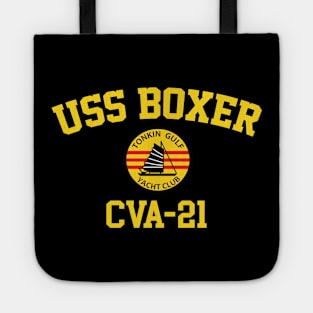 USS Boxer CVA-21 Tonkin Gulf Yacht Club Tote