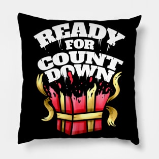 Ready For Countdown Present Opening On Christmas Pillow