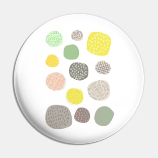 Abstract Pattern of Multi-colored Circles Pin