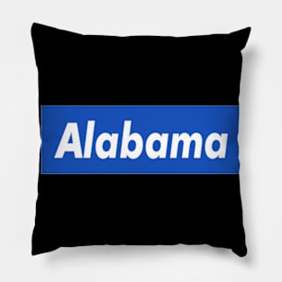 A l a b a m a Box Logo Pillow