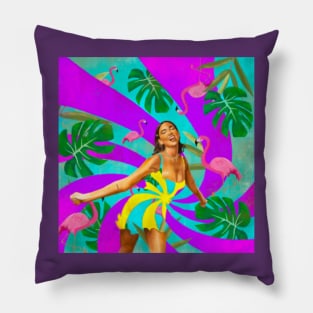 dualipa supreme art' Throw Pillow Cover 18” x 18”