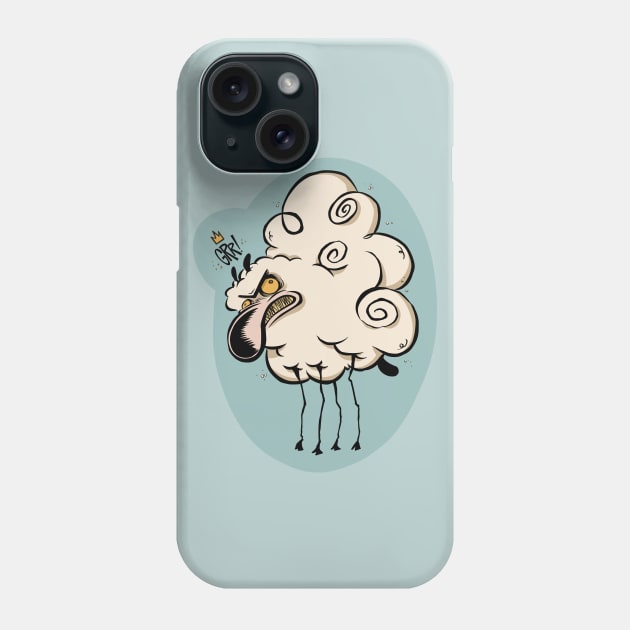 Angry Sheep Phone Case by westinchurch
