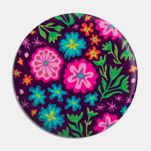 SAYULITA Bright Tropical Mexican Style Floral - UnBlink Studio by Jackie Tahara Pin