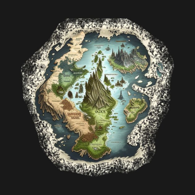 Fantasy Book - Fantasy Map by TriHarder12
