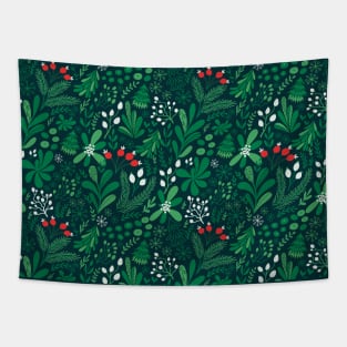 Christmas Plants Tapestry