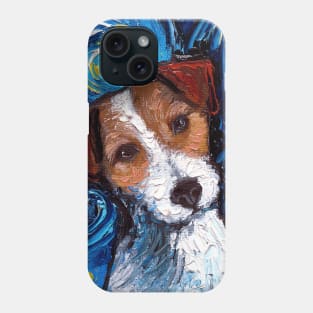 Jack Russell Night (Portrait) Phone Case