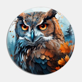 Owl in Nature Pin