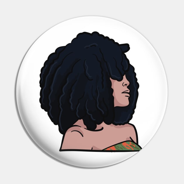 Black Woman Free Form Dreads Pin by NaturallyBlack