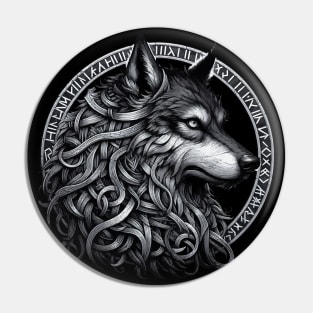 Wolf Fenrir Norse Mythology Viking Warrior Pin