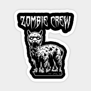Zombie Crew Alpaca Magnet