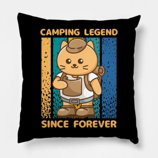 Camping Legend Since Forever Pillow