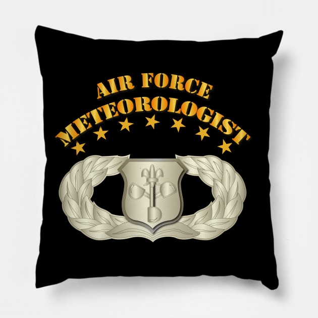 Meteorologist - Basic Badge Pillow by twix123844