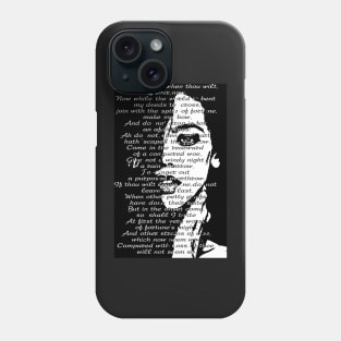 Shakespeare's Sonnet Phone Case