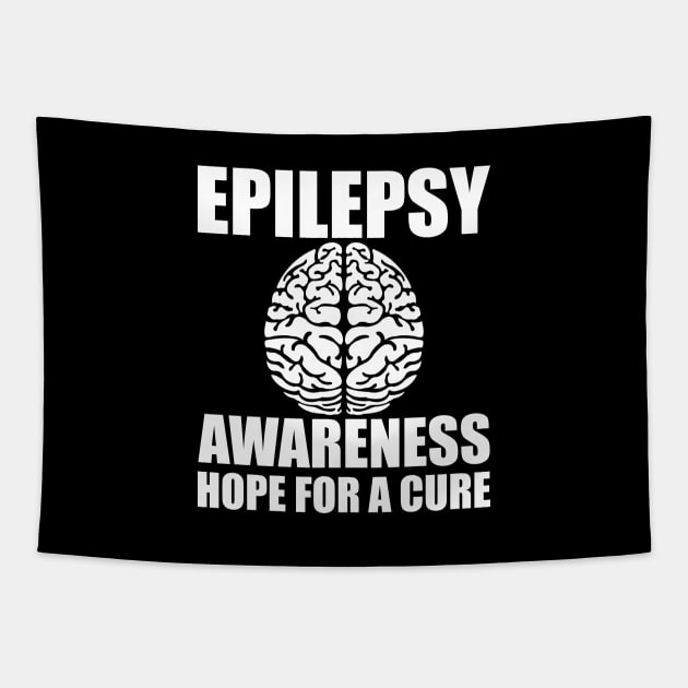 Epilepsy Awareness Hope for a cure w Tapestry by KC Happy Shop