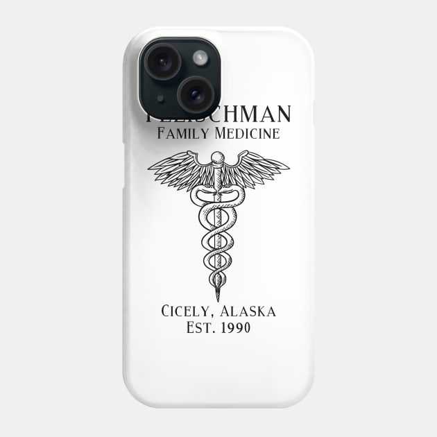 Fleischman Family Medicine Northern Exposure Cicely Phone Case by SonnyBoyDesigns