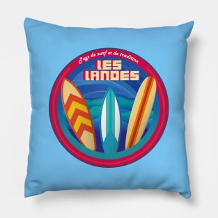 Surf Les Landes France Pillow