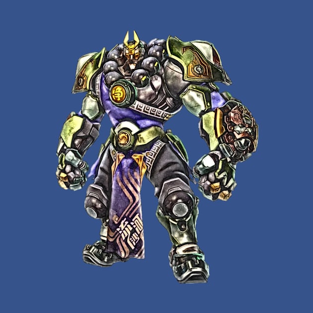 Overwatch Reinhardt Wujing Skin by Green_Shirts