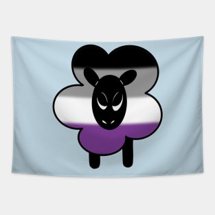 Proud Asexual Rainbow Sheep Tapestry