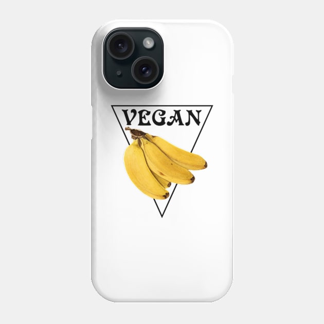 VEGAN - Bananas - Black - TP Phone Case by Chokullov Art Studio