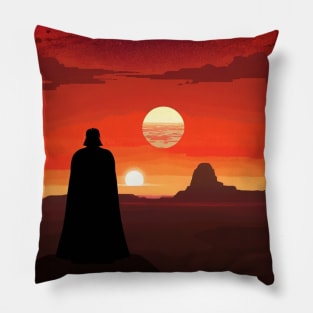 Vader Binary Sunset Pillow