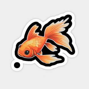 Goldfish Lovers Cute Goldfish Magnet