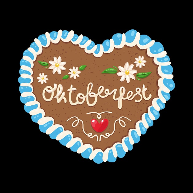 Cute Gingerbread Heart Oktoberfest Munich Bavaria BBQ Gift by peter2art