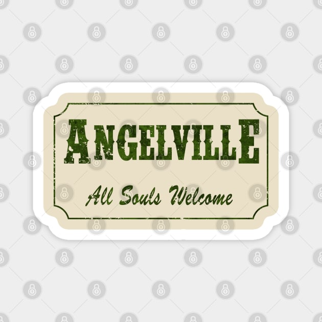 Preacher Angelville Magnet by BeyondGraphic